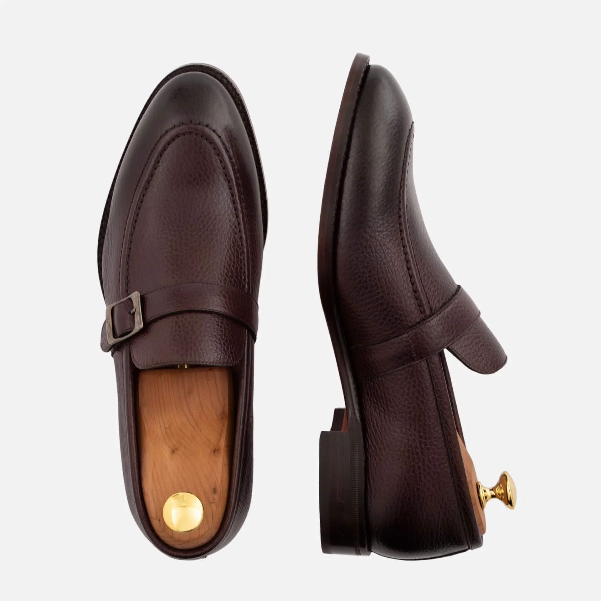 Archie Belted Loafer - Men’s  Pebbled Leather - Image 9
