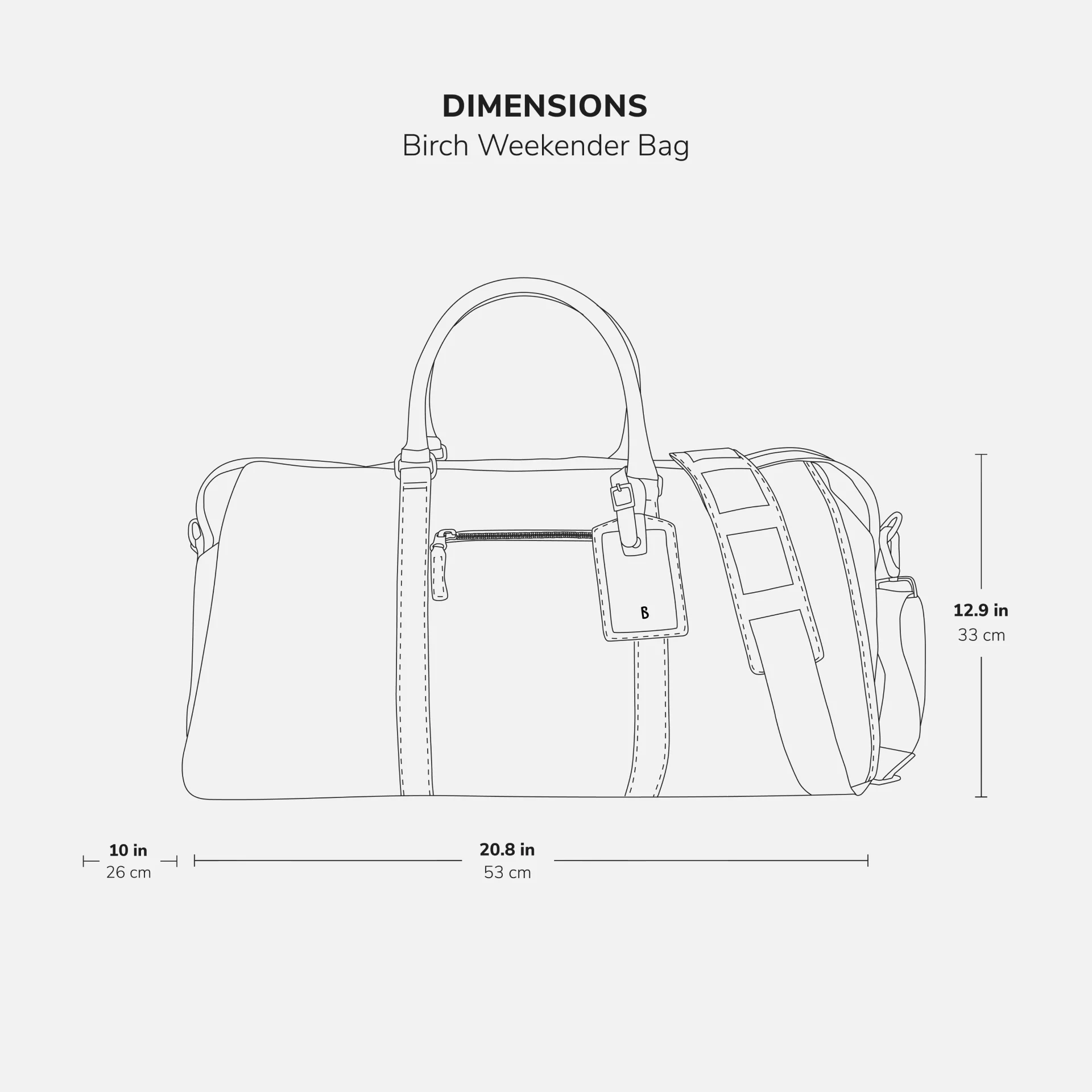 Birch Weekender Bag - Women’s Pebbled Leather - Image 12