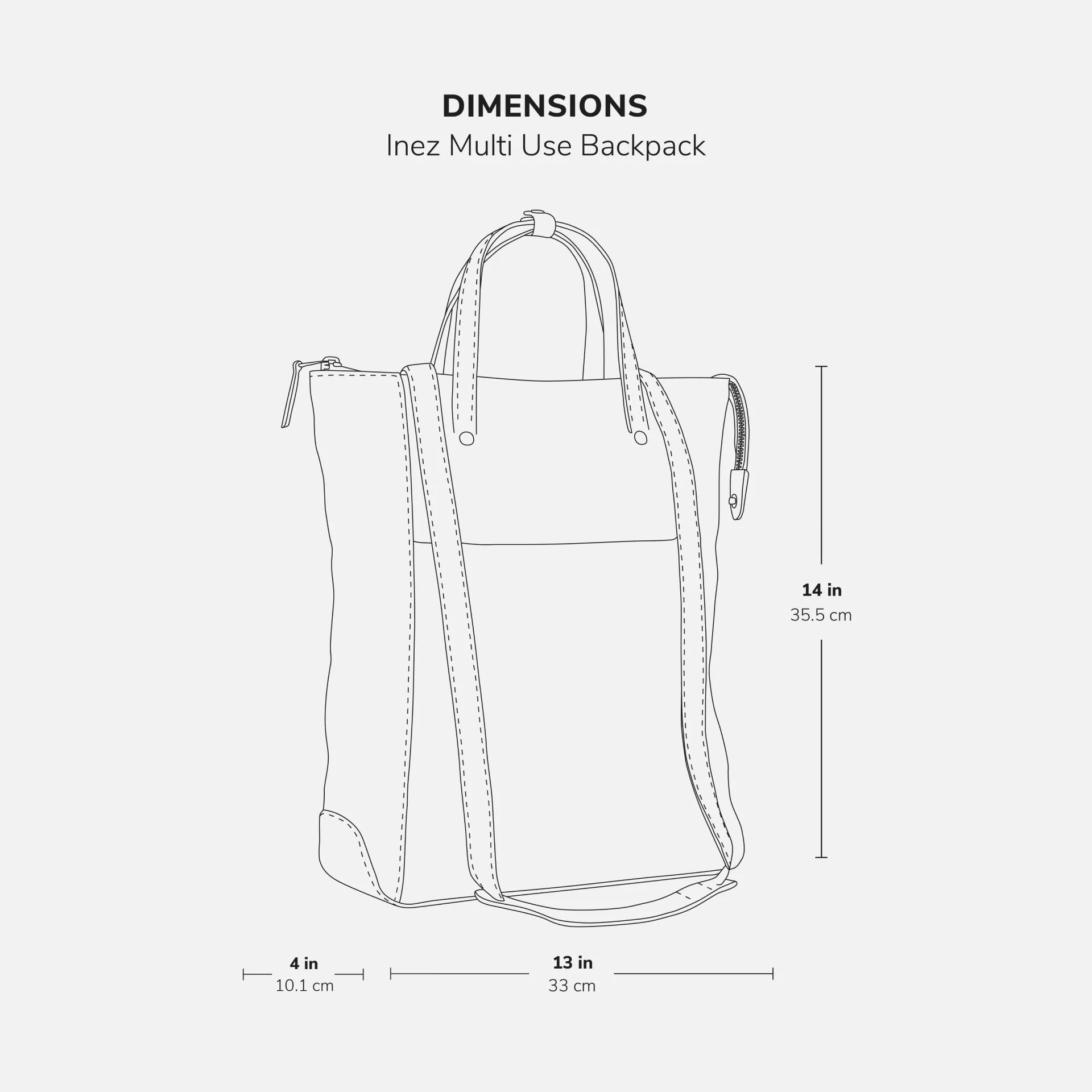 Inez Multi Use Backpack - Women’s Pebbled Leather - Image 16