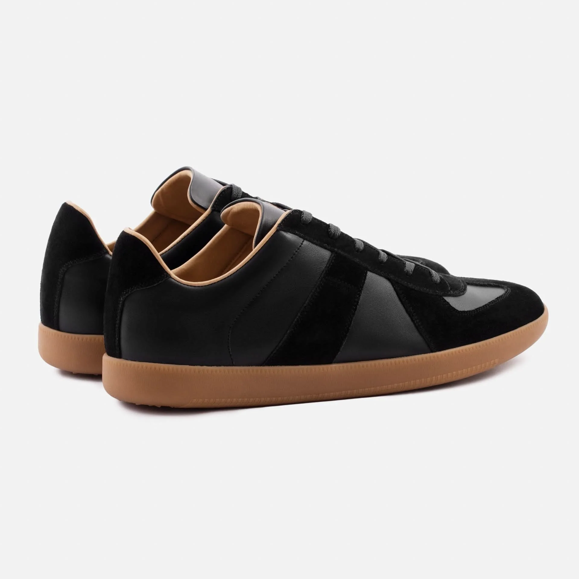 Morgen Trainers - Leather/Suede - Gum Sole - Men's - Image 3