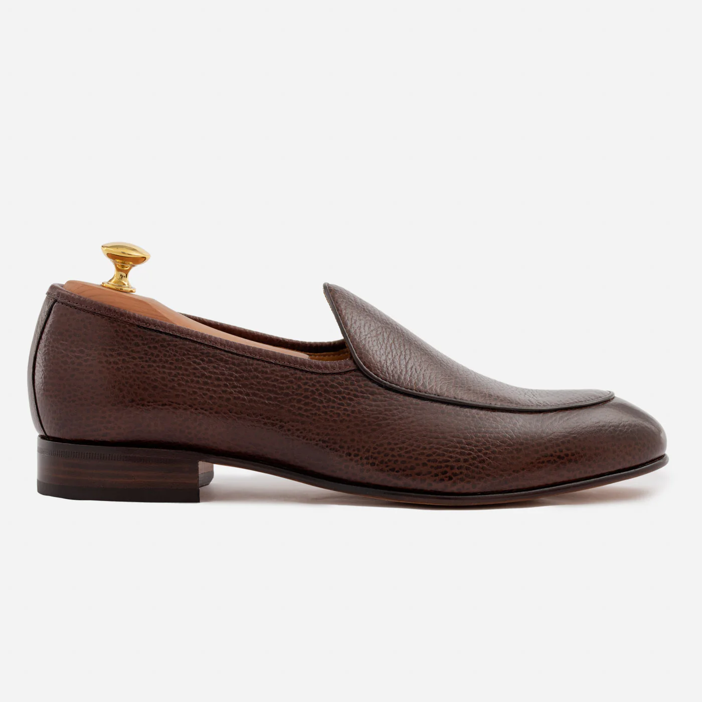 Vincent Belgian Loafers - Pebbled Leather - Men's - Image 7