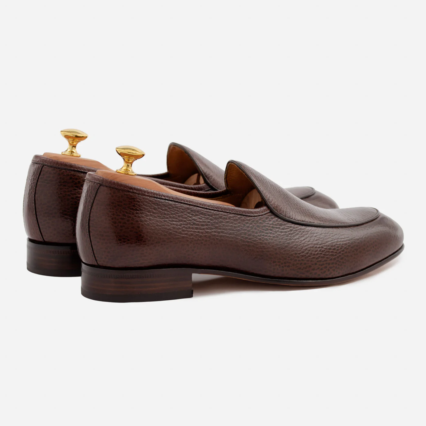 Vincent Belgian Loafers - Pebbled Leather - Men's - Image 8